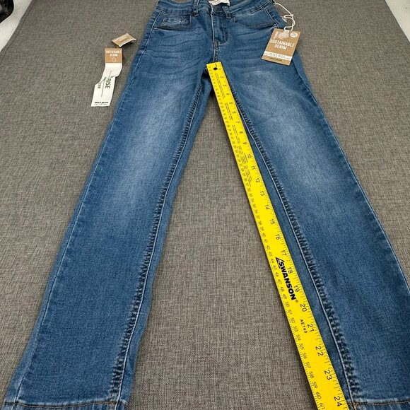 New!! Wax Jeans Mid Rise Ankle Grazer 0/24 Stretchy 73% Cotton Repreve, Spandex - Picture 7 of 15